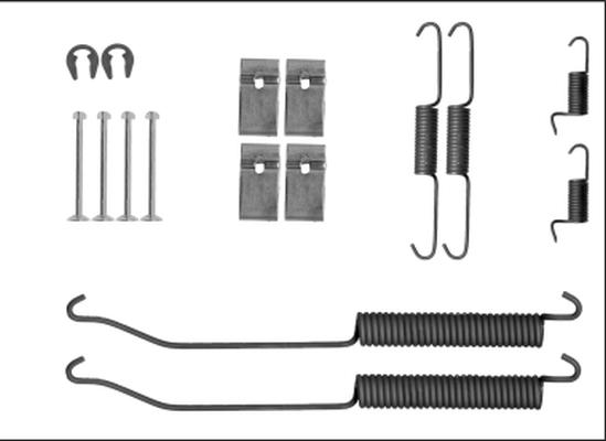 HELLA 8DZ 355 205-871 - Kit accessori, Ganasce freno autozon.pro