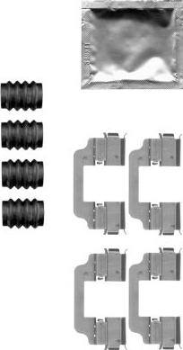 HELLA 8DZ 355 205-321 - Kit accessori, Pastiglia freno autozon.pro