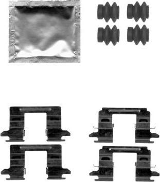 HELLA 8DZ 355 205-201 - Kit accessori, Pastiglia freno autozon.pro