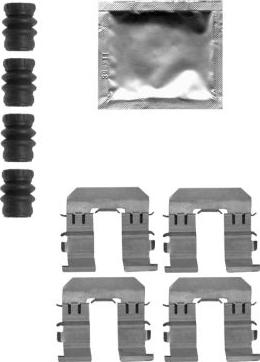 HELLA 8DZ 355 205-271 - Kit accessori, Pastiglia freno autozon.pro