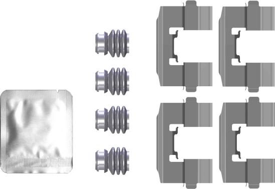 HELLA 8DZ 355 205-761 - Kit accessori, Pastiglia freno autozon.pro