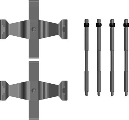 HELLA 8DZ 355 206-441 - Kit accessori, Pastiglia freno autozon.pro