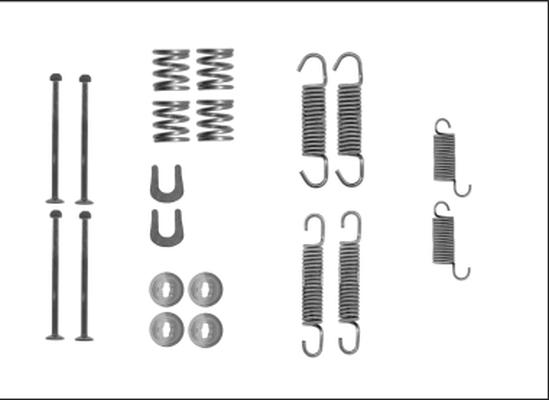 HELLA 8DZ 355 206-041 - Kit accessori, Ganasce freno autozon.pro