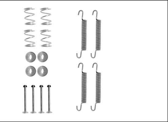 HELLA 8DZ 355 206-141 - Kit accessori, Ganasce freno stazionamento autozon.pro