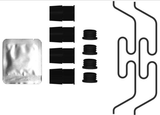 HELLA 8DZ 355 206-881 - Kit accessori, Pinza freno autozon.pro