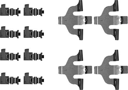 HELLA 8DZ 355 206-251 - Kit accessori, Pastiglia freno autozon.pro