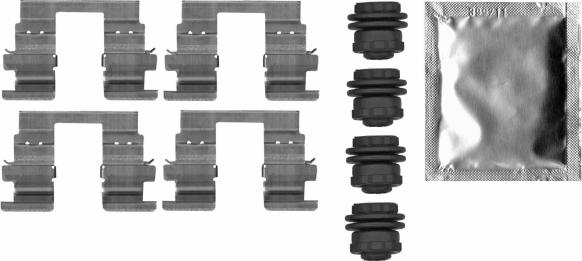 HELLA 8DZ 355 206-281 - Kit accessori, Pastiglia freno autozon.pro