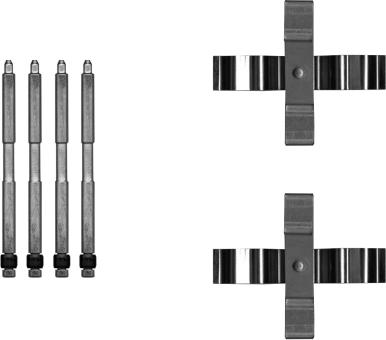 HELLA 8DZ 355 206-271 - Kit accessori, Pastiglia freno autozon.pro