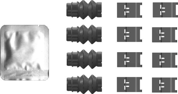 HELLA 8DZ 355 206-751 - Kit accessori, Pastiglia freno autozon.pro