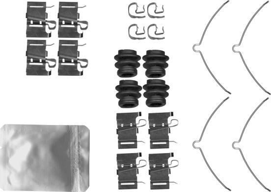 HELLA 8DZ 355 206-781 - Kit accessori, Pastiglia freno autozon.pro