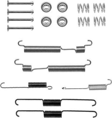 HELLA 8DZ 355 200-991 - Kit accessori, Ganasce freno autozon.pro