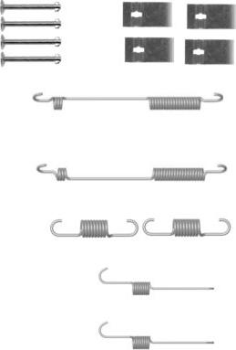 HELLA 8DZ 355 200-941 - Kit accessori, Ganasce freno autozon.pro