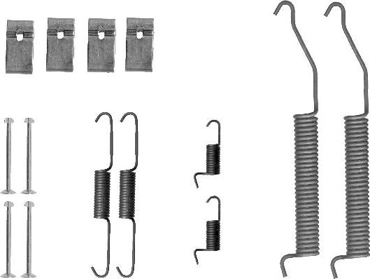 HELLA 8DZ 355 200-951 - Kit accessori, Ganasce freno autozon.pro