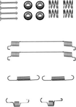 HELLA 8DZ 355 200-901 - Kit accessori, Ganasce freno autozon.pro