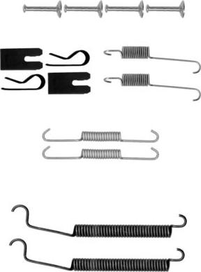 HELLA 8DZ 355 200-911 - Kit accessori, Ganasce freno autozon.pro