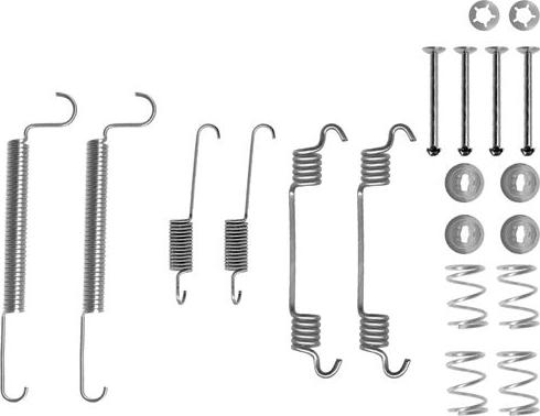 HELLA 8DZ 355 200-461 - Kit accessori, Ganasce freno autozon.pro