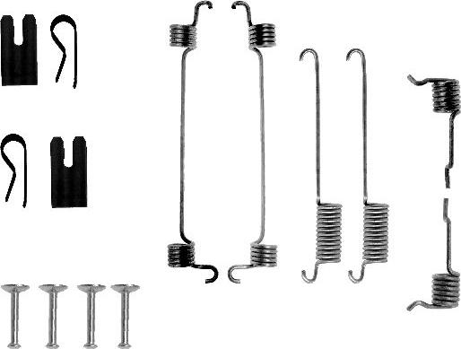 HELLA 8DZ 355 200-481 - Kit accessori, Ganasce freno autozon.pro