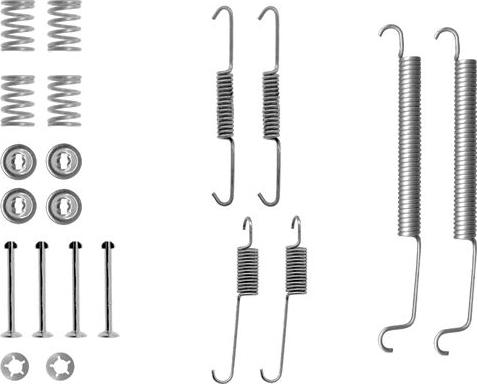 HELLA 8DZ 355 200-431 - Kit accessori, Ganasce freno autozon.pro