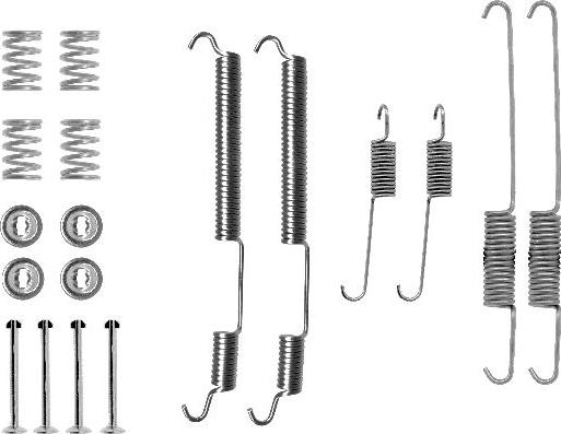 HELLA 8DZ 355 200-421 - Kit accessori, Ganasce freno autozon.pro