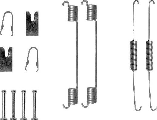 HELLA 8DZ 355 200-541 - Kit accessori, Ganasce freno autozon.pro