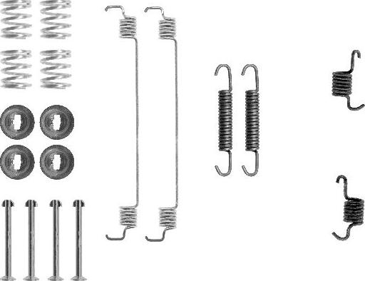 HELLA 8DZ 355 200-511 - Kit accessori, Ganasce freno autozon.pro