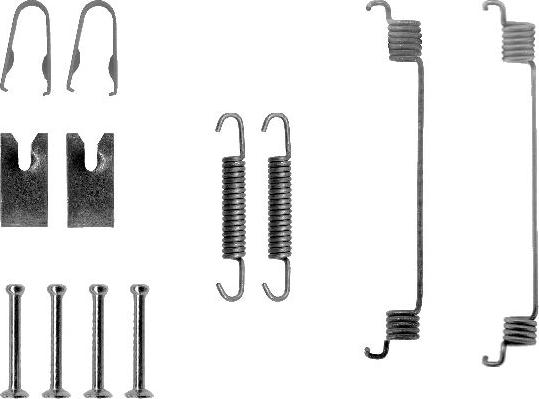 HELLA 8DZ 355 200-581 - Kit accessori, Ganasce freno autozon.pro