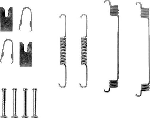 HELLA 8DZ 355 200-571 - Kit accessori, Ganasce freno autozon.pro