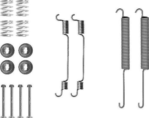 HELLA 8DZ 355 200-641 - Kit accessori, Ganasce freno autozon.pro