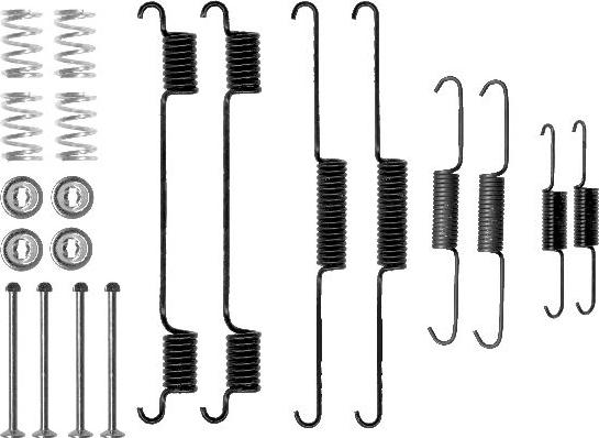 HELLA 8DZ 355 200-661 - Kit accessori, Ganasce freno autozon.pro