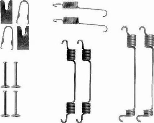 HELLA 8DZ 355 200-611 - Kit accessori, Ganasce freno autozon.pro