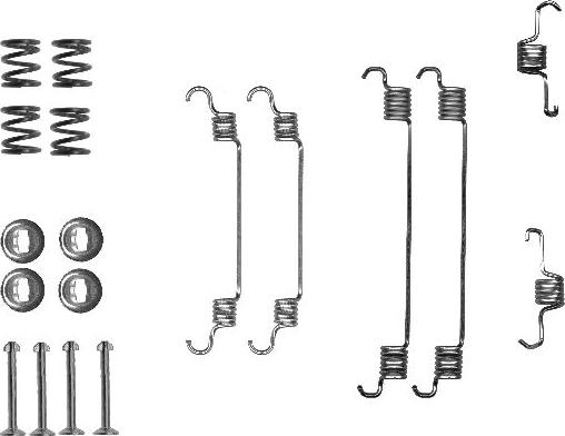 HELLA 8DZ 355 200-681 - Kit accessori, Ganasce freno autozon.pro