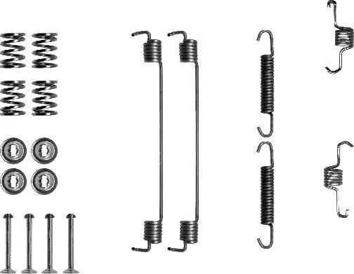 HELLA 8DZ 355 200-671 - Kit accessori, Ganasce freno autozon.pro