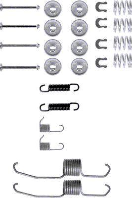 HELLA 8DZ 355 200-041 - Kit accessori, Ganasce freno autozon.pro