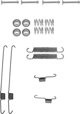 HELLA 8DZ 355 200-001 - Kit accessori, Ganasce freno autozon.pro