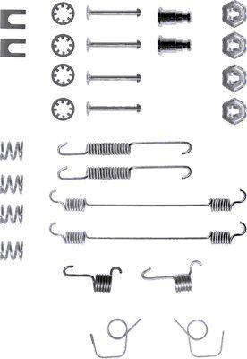 HELLA 8DZ 355 200-021 - Kit accessori, Ganasce freno autozon.pro