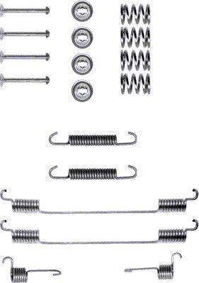 HELLA 8DZ 355 200-151 - Kit accessori, Ganasce freno autozon.pro