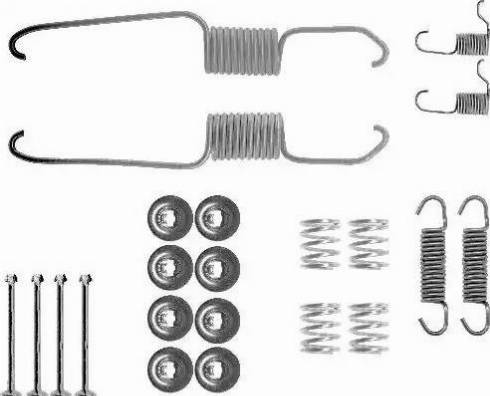 HELLA 8DZ 355 200-171 - Kit accessori, Ganasce freno autozon.pro