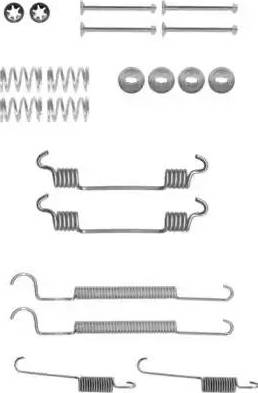 HELLA 8DZ 355 200-861 - Kit accessori, Ganasce freno autozon.pro