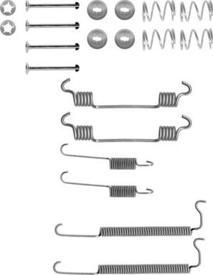 HELLA 8DZ 355 200-811 - Kit accessori, Ganasce freno autozon.pro