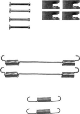 HELLA 8DZ 355 200-831 - Kit accessori, Ganasce freno autozon.pro