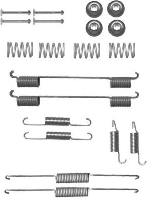 HELLA 8DZ 355 200-821 - Kit accessori, Ganasce freno autozon.pro