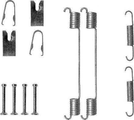 HELLA 8DZ 355 200-871 - Kit accessori, Ganasce freno autozon.pro