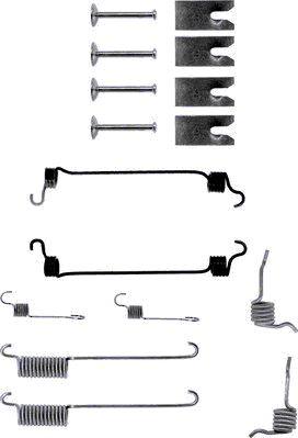 HELLA 8DZ 355 200-391 - Kit accessori, Ganasce freno autozon.pro