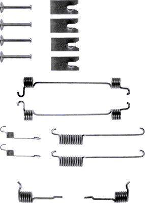 HELLA 8DZ 355 200-301 - Kit accessori, Ganasce freno autozon.pro