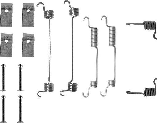 HELLA 8DZ 355 200-321 - Kit accessori, Ganasce freno autozon.pro