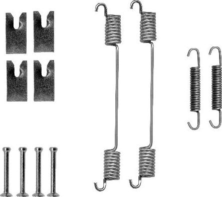 HELLA 8DZ 355 200-751 - Kit accessori, Ganasce freno autozon.pro