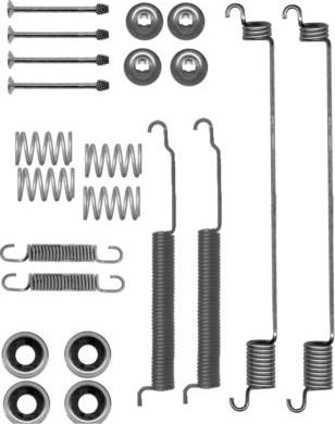 HELLA 8DZ 355 200-781 - Kit accessori, Ganasce freno autozon.pro