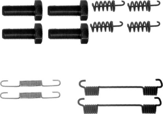 HELLA 8DZ 355 201-911 - Kit accessori, Ganasce freno stazionamento autozon.pro