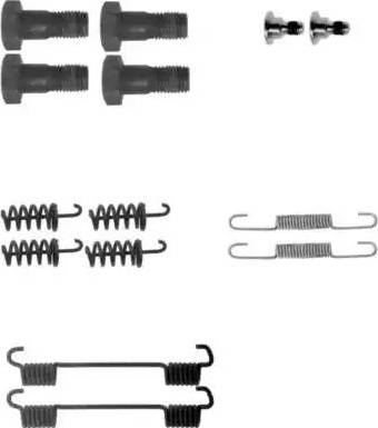 HELLA 8DZ 355 201-921 - Kit accessori, Ganasce freno stazionamento autozon.pro