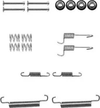 HELLA 8DZ 355 201-041 - Kit accessori, Ganasce freno autozon.pro